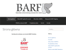 Tablet Screenshot of barf-krakow.pl